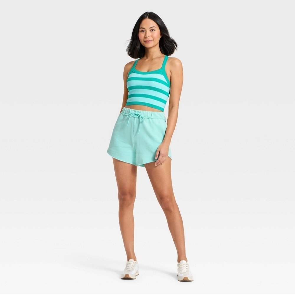 Women's French Terry Shorts - JoyLab BIue - Picture 3 of 3